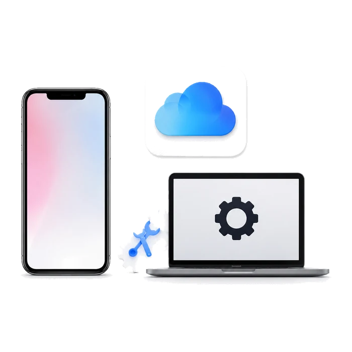 Device setup data transfer backup and virus removal service