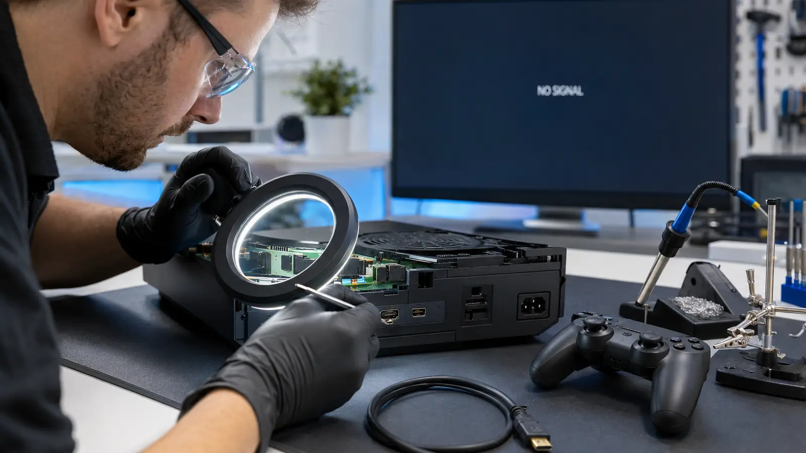 game console no display — troubleshooting a console with no signal on HDMI