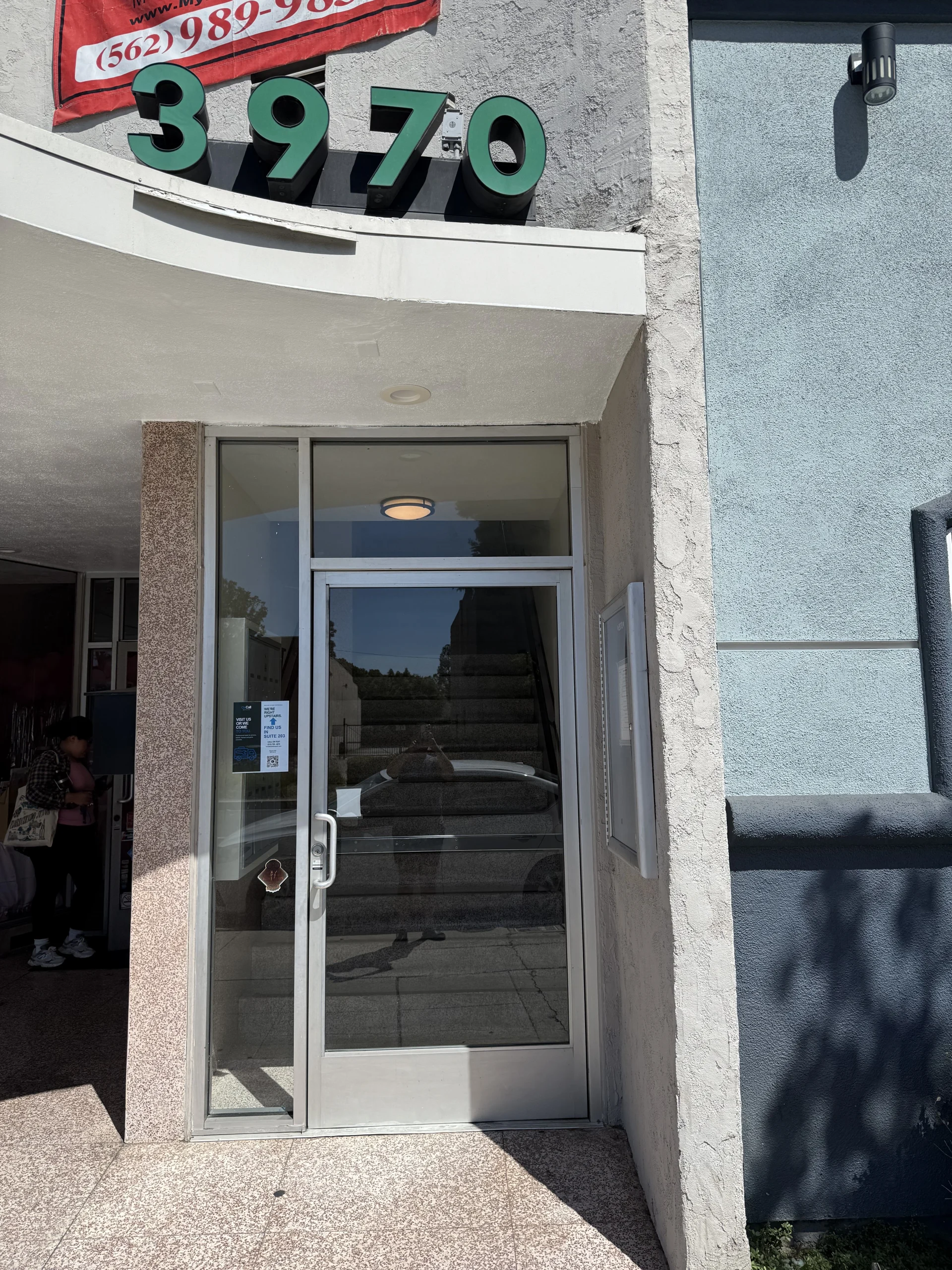 Stairs leading to Oncall Mobile Repair
